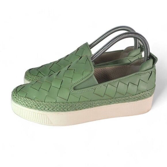 Franco Sarto Homer 3 Platform Woven Slip-on Sneakers "Spearmint" Women's 6M - Picture 2 of 11